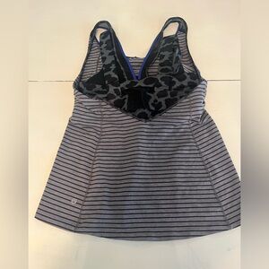 Lululemon Athletica Black and Gray Tank Top